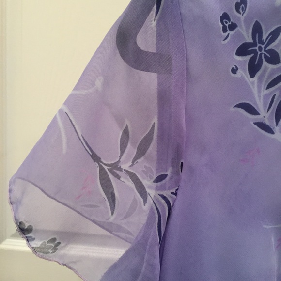 Believe Purple Floral Dress - Picture 4 of 6